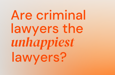 Criminal solicitors – Are they the unhappiest legal sector?